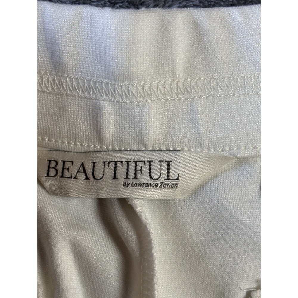 Beautiful by Lawrence Darian Women's Dress White Pants A675932 Size L New Preppy - Picture 6 of 10